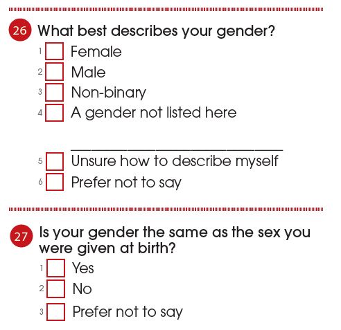 gender reassignment questionnaire